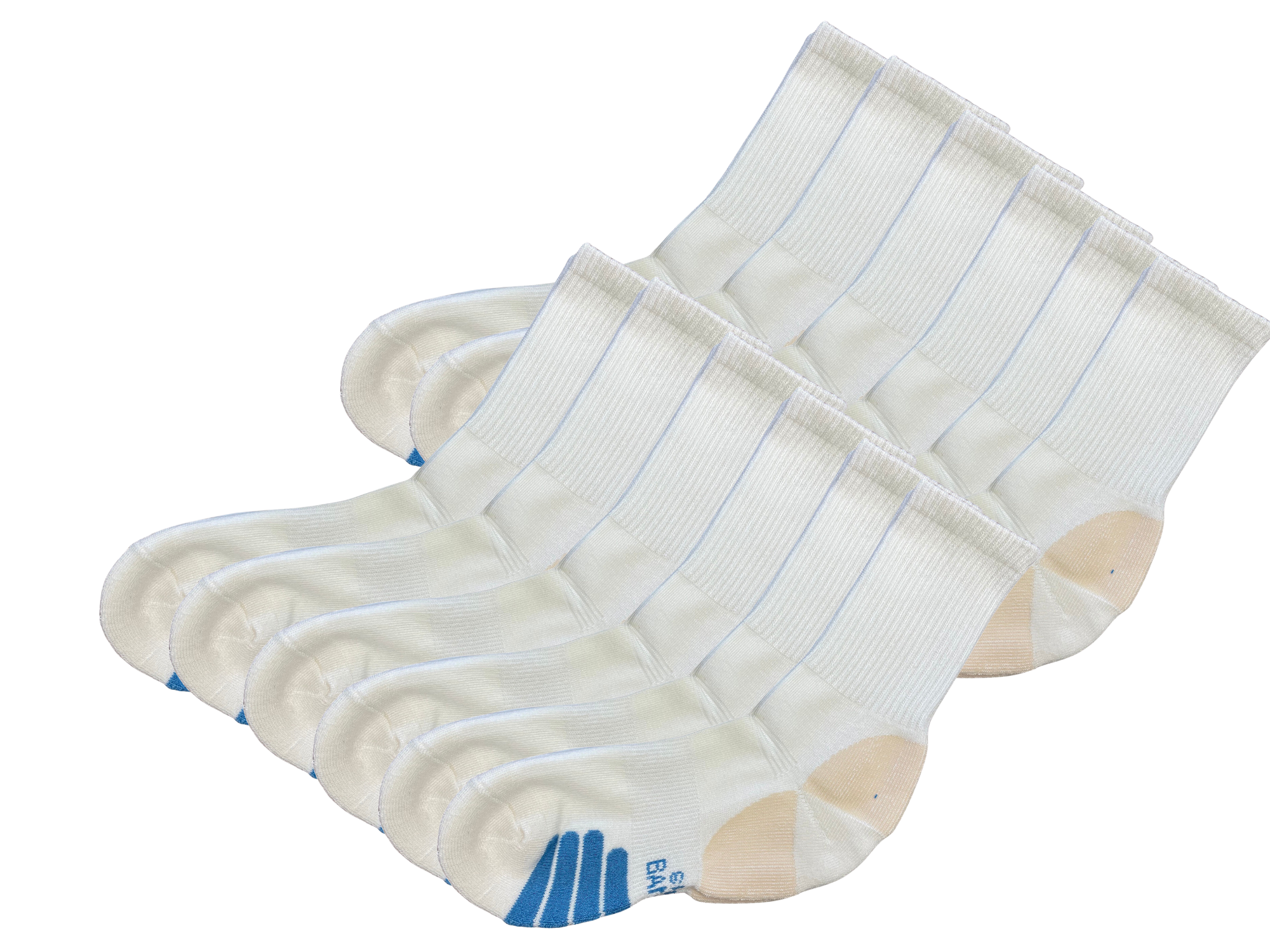Spun Bamboo High Performance Crew Bamboo Viscose Socks — side view
