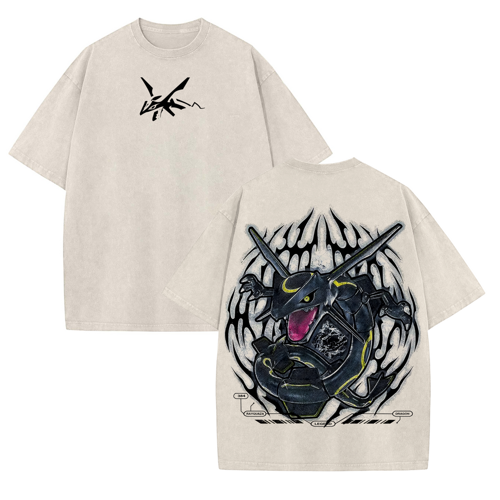 Pasimax Rayquaza Anime Tee — detail close-up