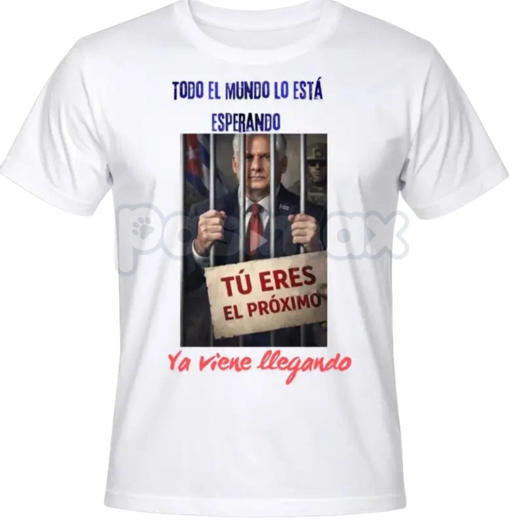 Pasimax Diaz-Canel El Próximo T-Shirt - Cuban Politics Graphic Streetwear, Miguel Díaz-Canel Political Statement Shirt, Premi
