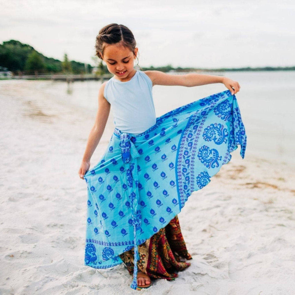 Darn Good Yarn Kids Skirt – Recycled Sari Magic — clothing and accessories category context