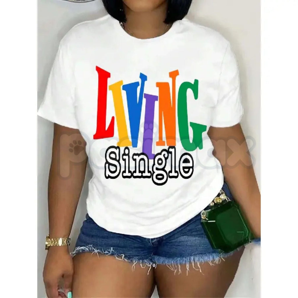 Vintage "Living Single" Graphic T-Shirt – Retro 90s Sitcom Tribute Tee, Premium 100% Cotton Brooklyn Squad Top, Soft Lived-In Heavyweight Classic TV Fan Shirt, Made in USA