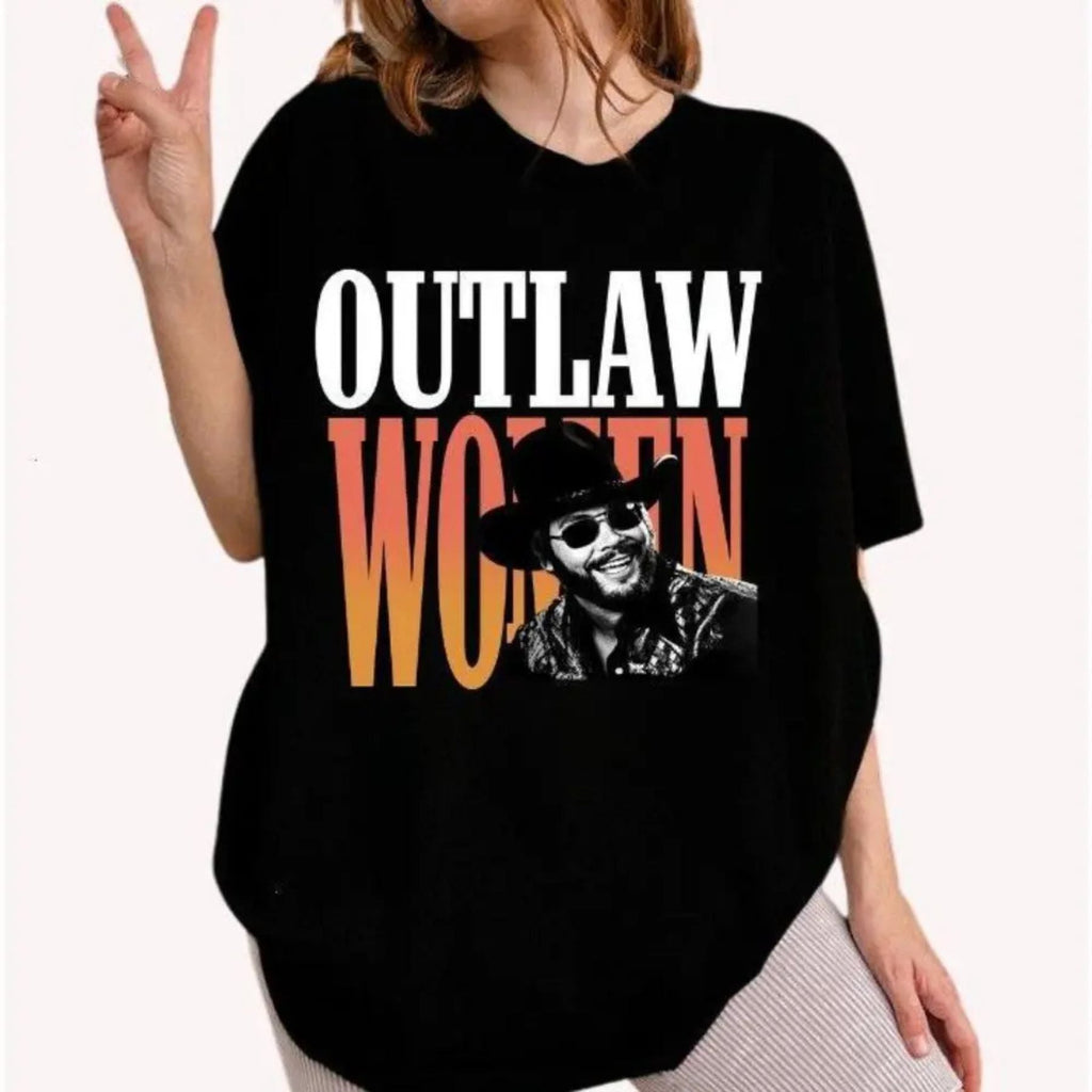Pasimax Hank Jr "Outlaw Women" Tee — detail close-up