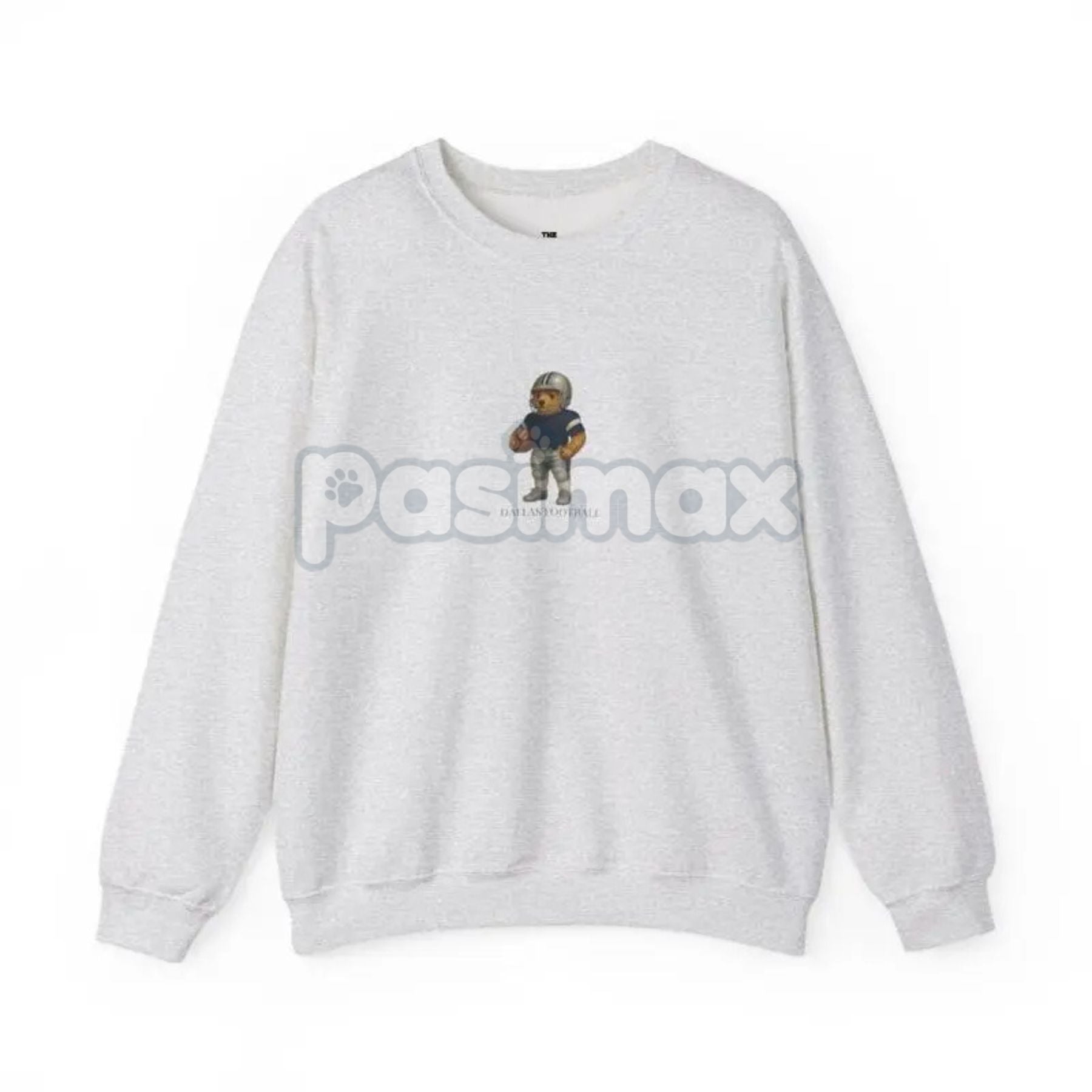 Pasimax Vintage Football Teddy Bear Sweatshirt — detail close-up