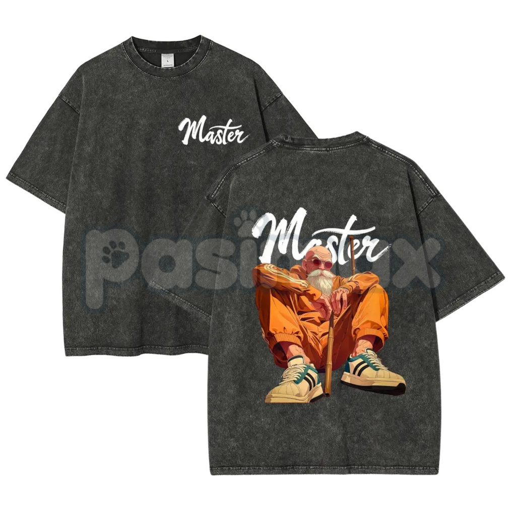 Anime Vintage 90s Graphic T-Shirt – Retro Men's Washed Tee, Distressed Faded Streetwear Classic Japanese Animation Cotton Top