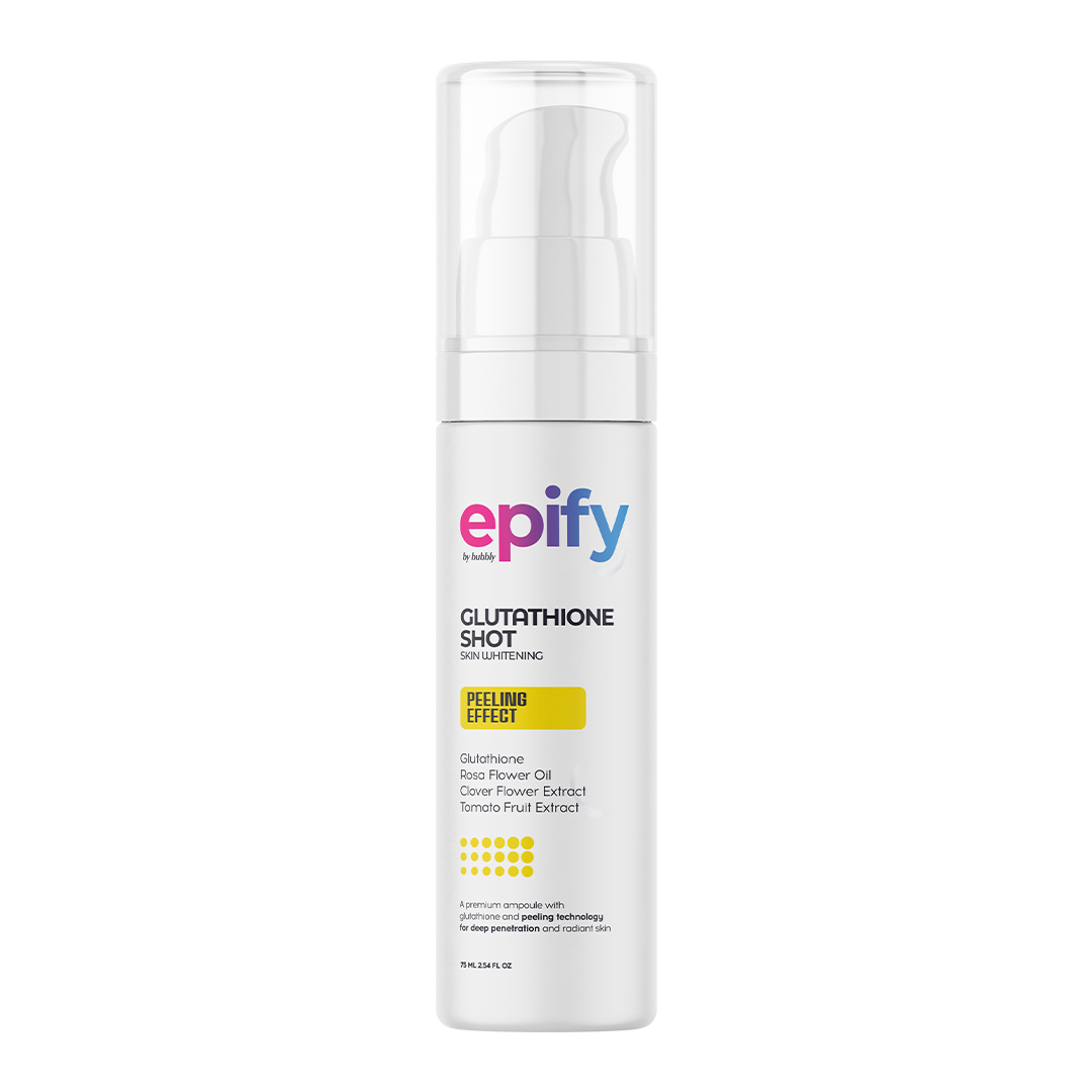 Epify Glutathione Shot, Exfoliating Treatment for Face and Body, Deep Skin Renewal with Glutathione &amp; Arbutin, 2.54 Fl Oz