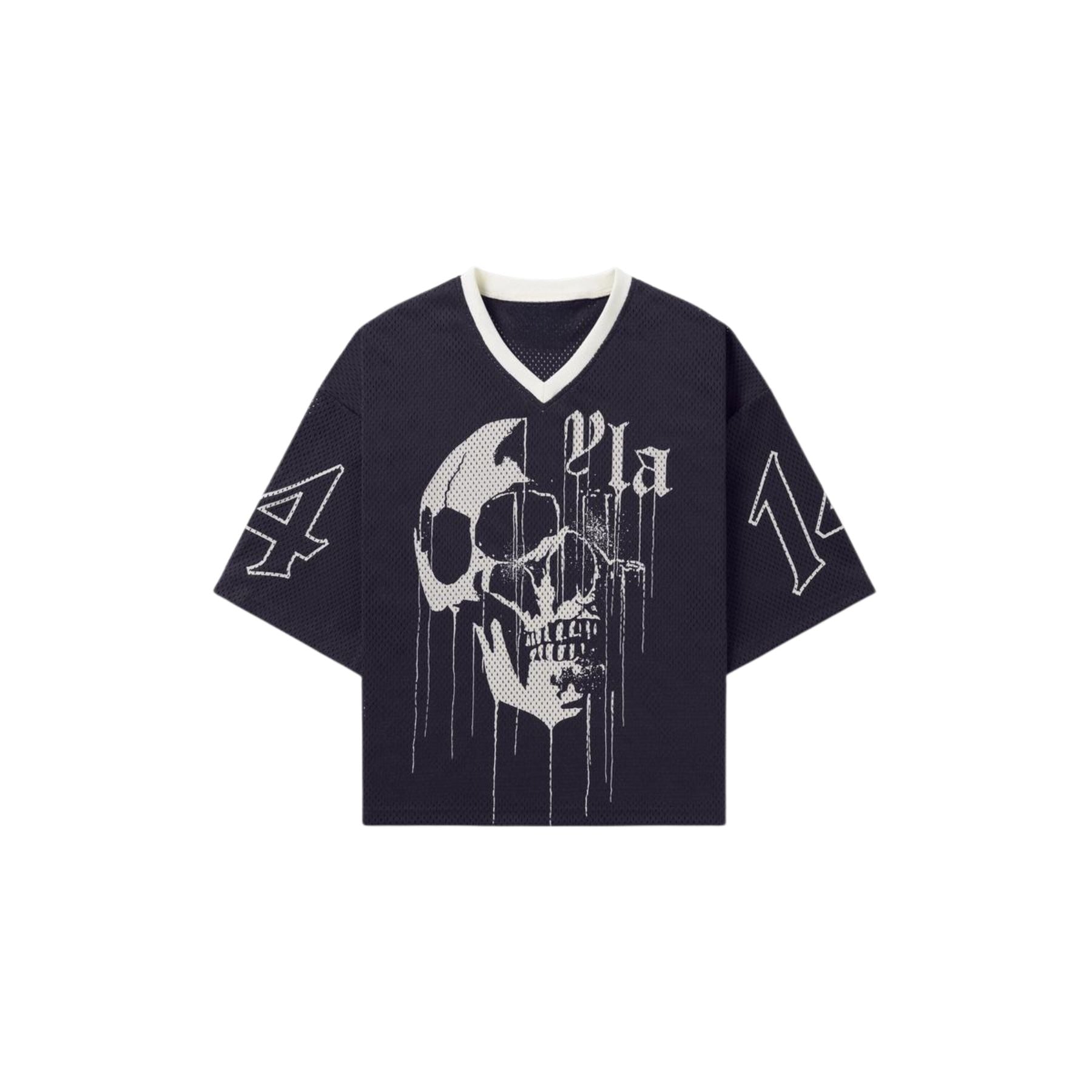 Pasimax Drippy Skull Streetwear Mesh Jersey — lifestyle context