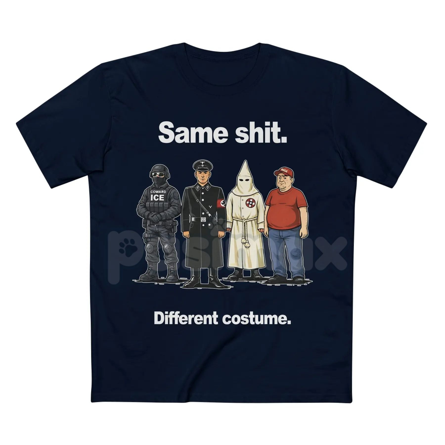 Pasimax "Same Shit Different Costume" Funny T-Shirt - Sarcastic Daily Routine Tee, Humorous Social Commentary Shirt, Funny Wo
