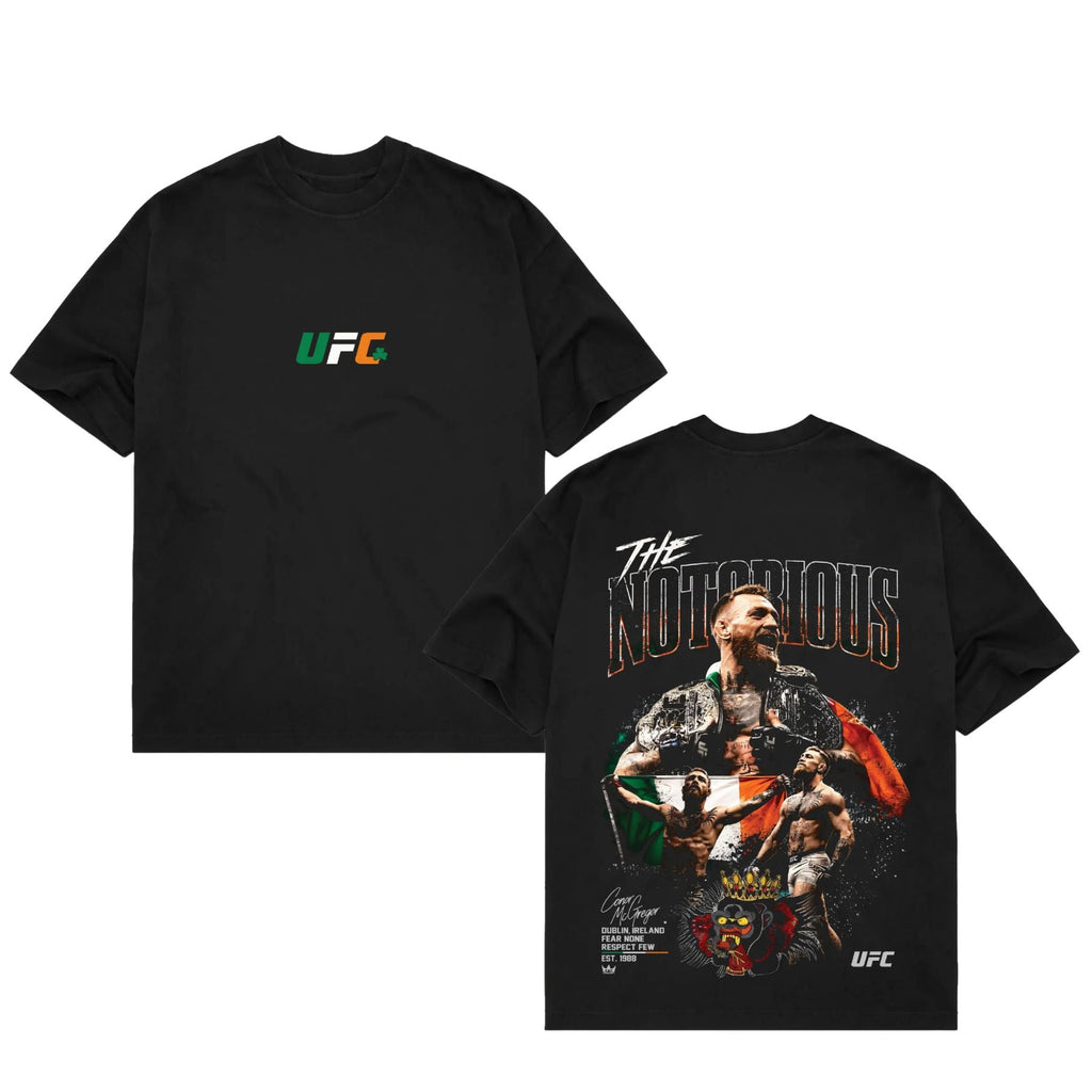 Men's UFC 329 Conor McGregor Black T-Shirt – The Notorious Retro MMA Fighter Fan Graphic Tee