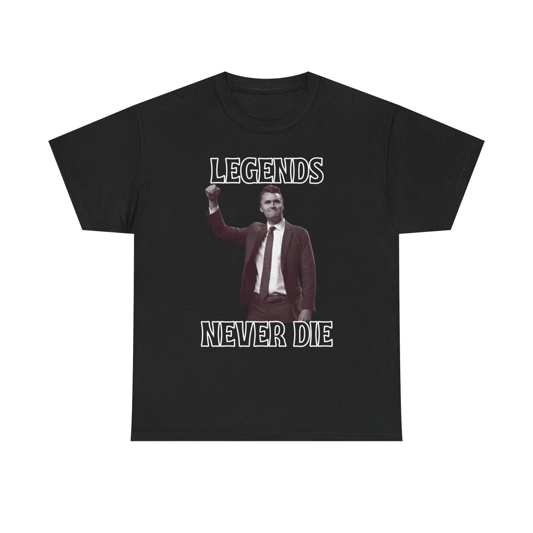 Pasimax "Legends Charlie Kirk" T-Shirt — detail close-up