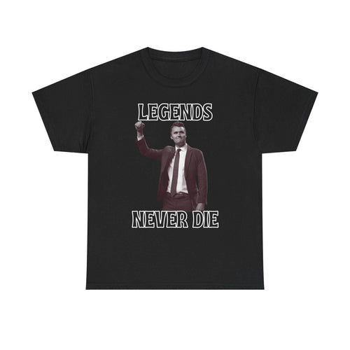 "Legends Charlie Kirk" T-Shirt - Unisex Heavy Cotton Tee, Political Figure Apparel