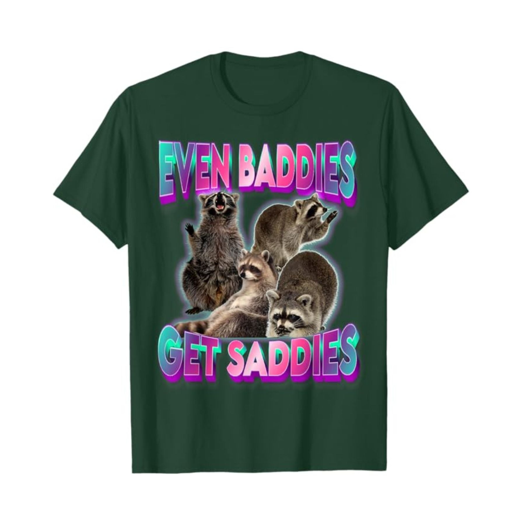 Pasimax "Even Baddies Get Saddies" Meme Tee — detail close-up