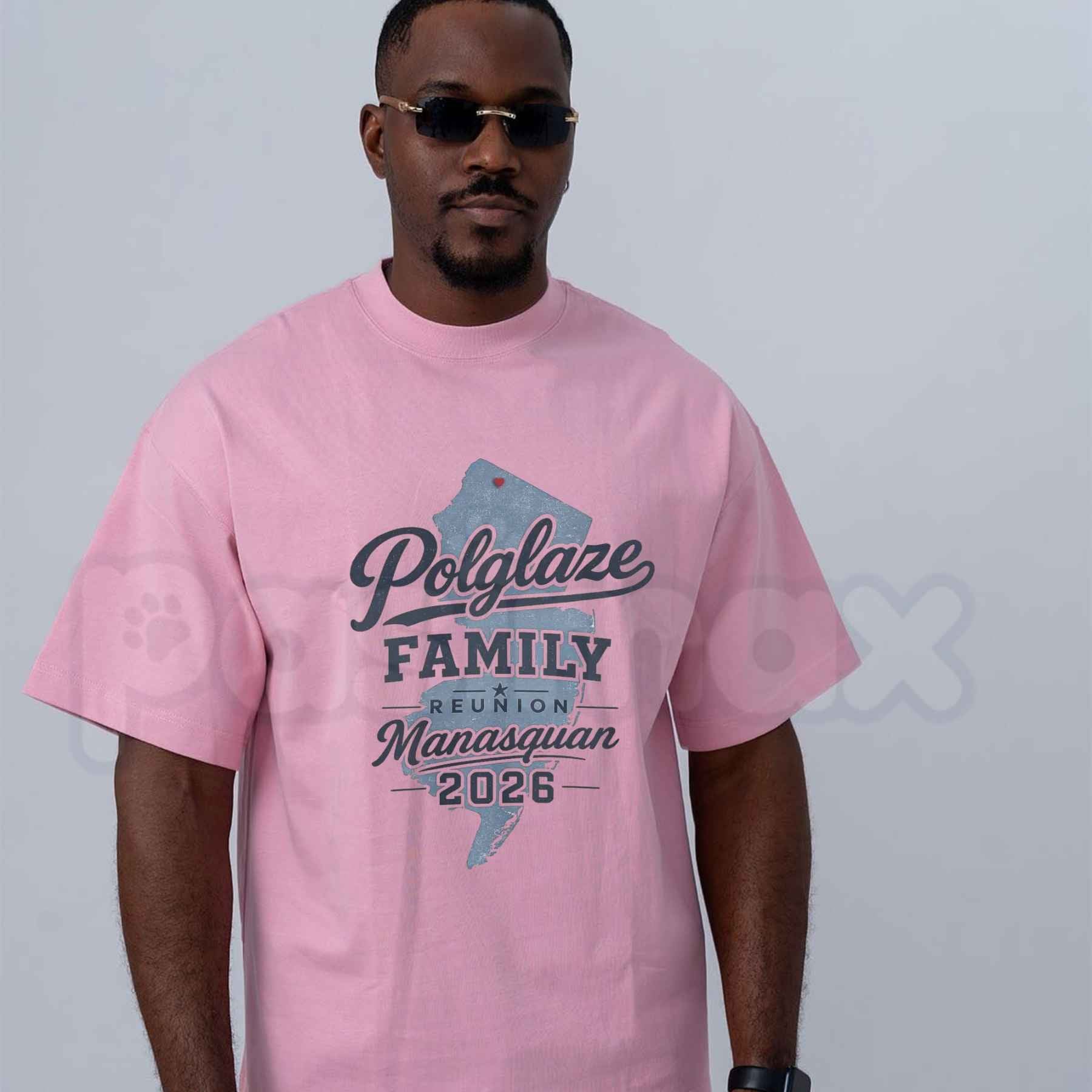 Polglaze Family Reunion Manasquan 2026 T-Shirt – Custom Beach Commemorative Graphic Tee, New Jersey Shore Family Vacation Unisex Cotton Shirt
