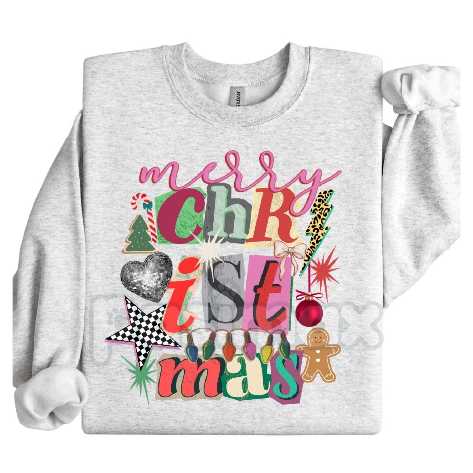 Pasimax Preppy Girl Collage Y2K Sweatshirt | Aesthetic 2000s Nostalgia Crewneck | Vintage College Style Jumper | Trendy Retro