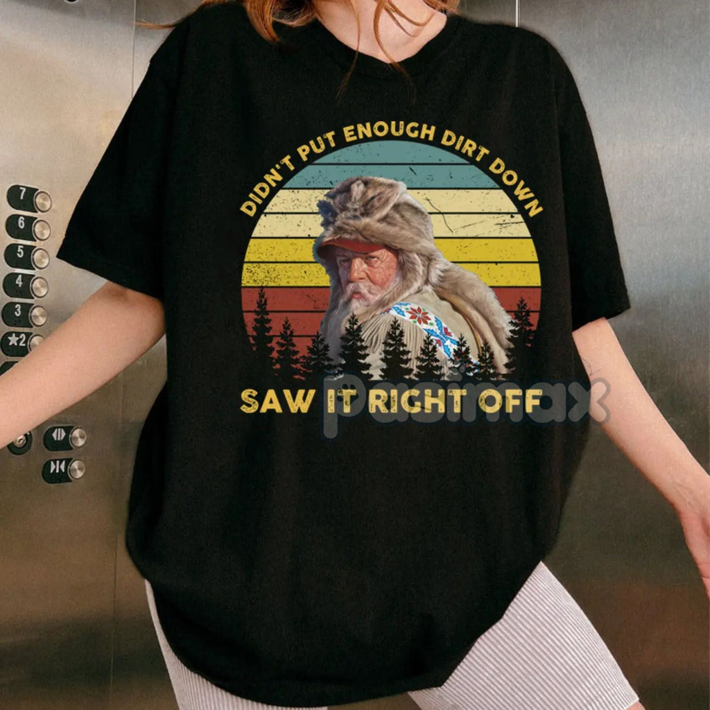 Pasimax Western Quote Movie T-Shirt — detail close-up