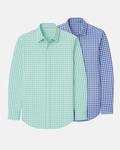 Buki Mauro Dress Shirt 2-Pack - Teal/Blue — main product shot