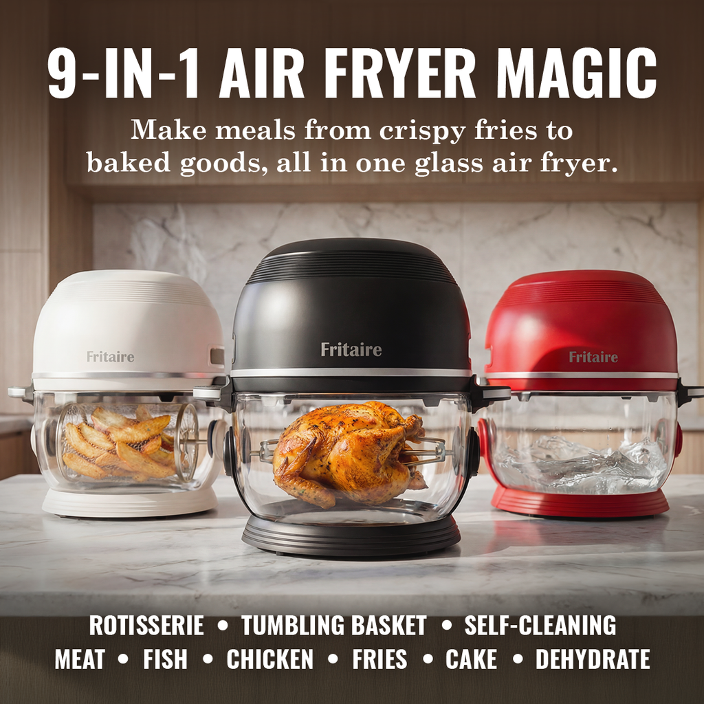 Self-Cleaning Air Fryer™ & Non-Toxic Air Fryer™ - Orange – Fritaire, view 4