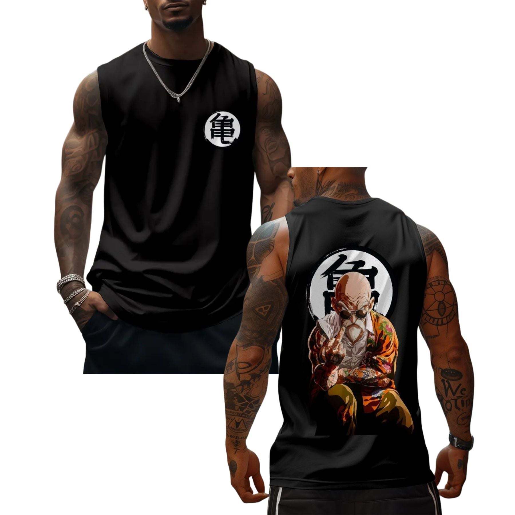 Pasimax Goku Saiyan Tank Top — detail close-up