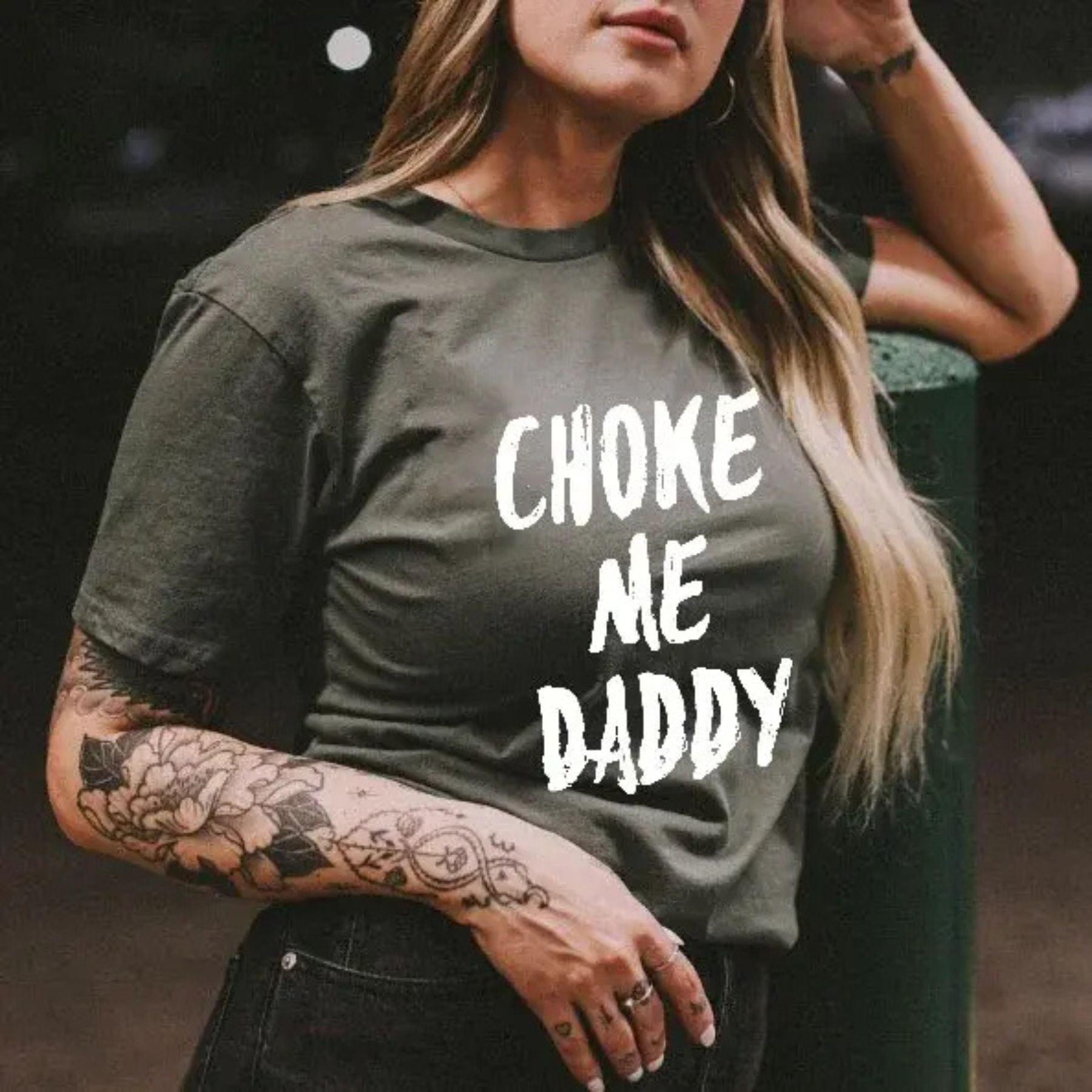 Pasimax Choke Me Daddy T-Shirt — detail close-up