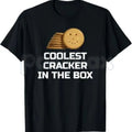 "Coolest Cracker In The Box" T-Shirt – Funny Self-Deprecating Graphic Tee, Remastered Heavy Cotton Witty Statement Top, Soft Lived-In Heavyweight Sarcastic Shirt, Made in USA