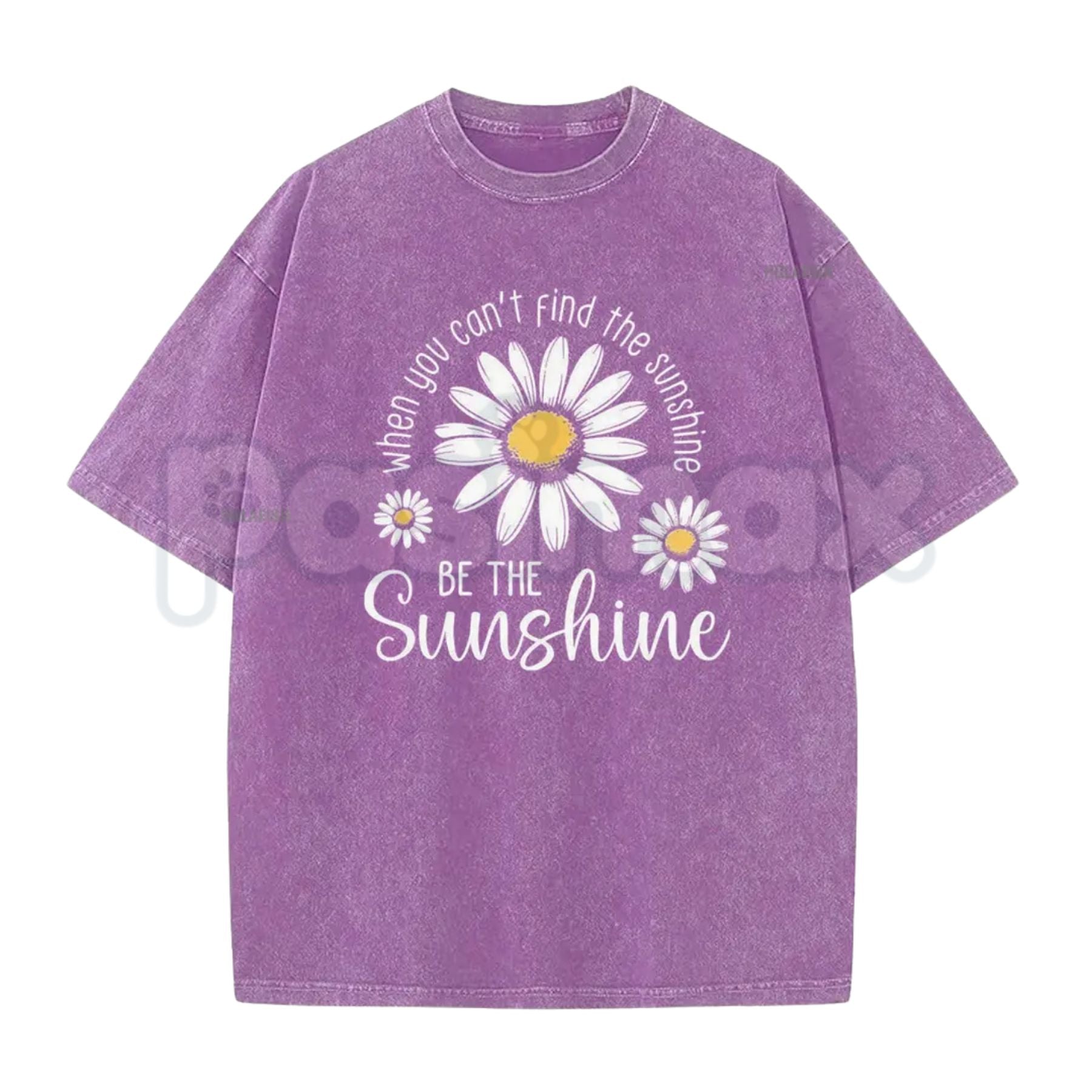 Be The Sunshine T-Shirt – Inspirational Vintage Washed Graphic Tee, Retro Positive Quote Lightweight Cotton Top, Aesthetic Sun Streetwear