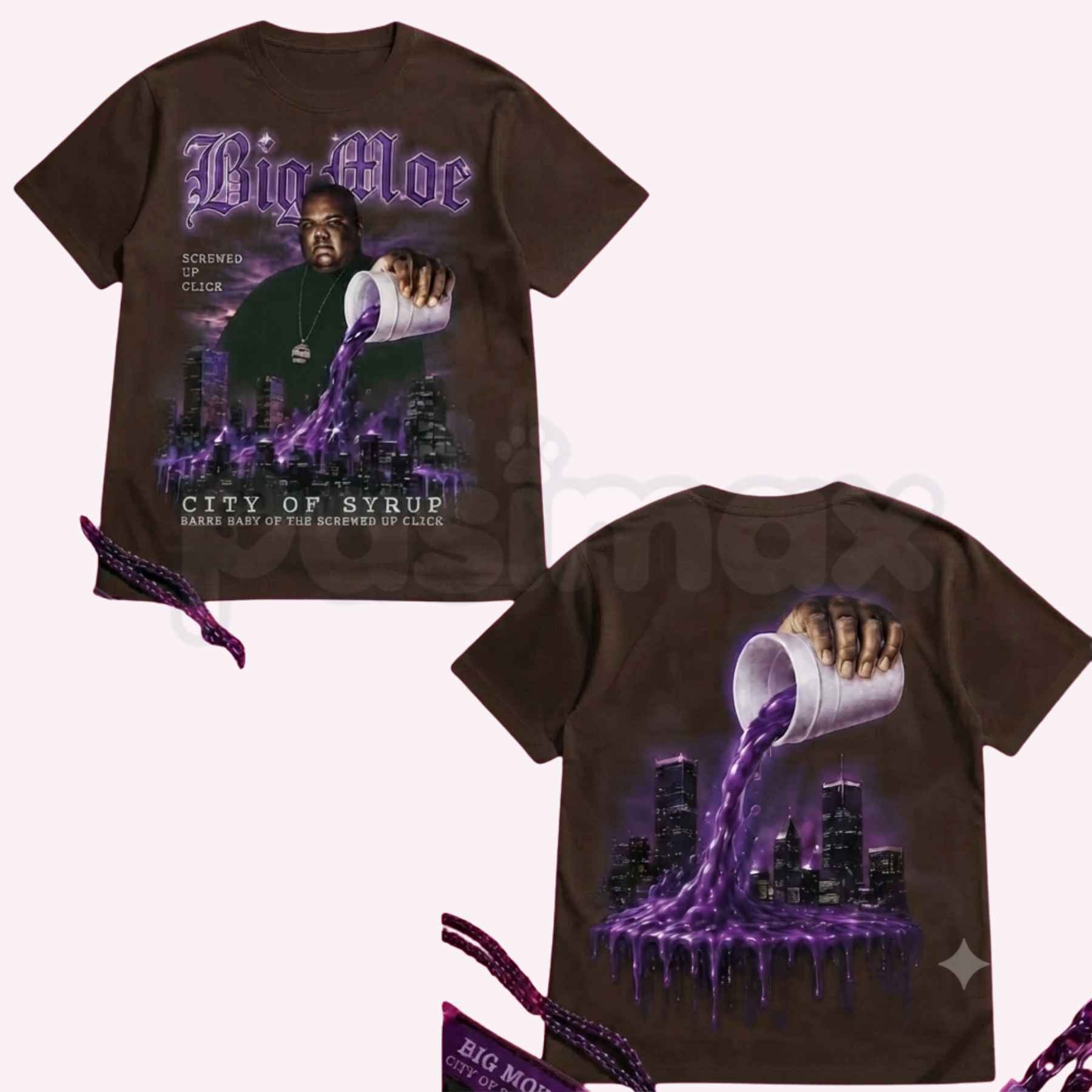 Big Moe Heavy Cotton Unisex Graphic T-Shirt – Houston Texas Screwed Up Click DJ Screw Tee, Vintage 713 Rap Crewneck Streetwear T-Shirt