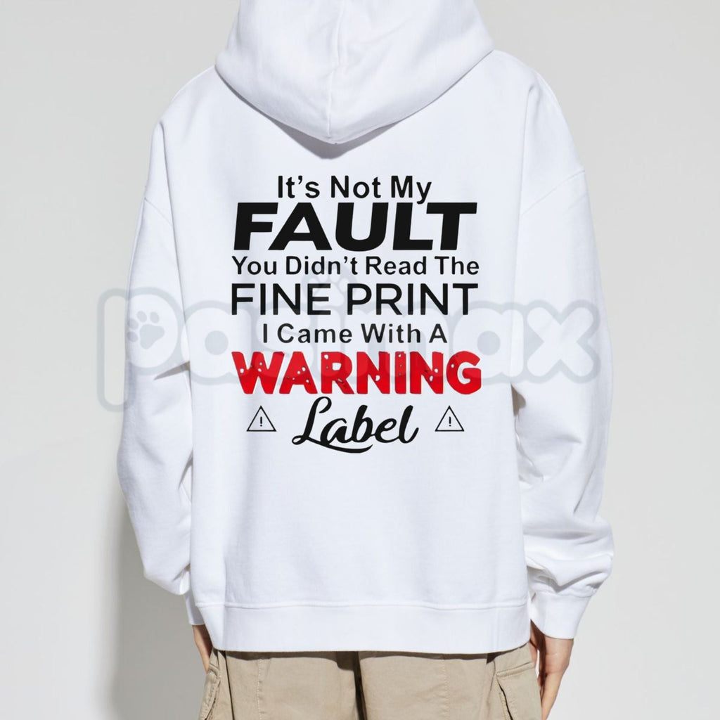 Pasimax "It's Not My Fault" Funny Hoodie – Sarcastic Slogan Graphic Pullover, Aesthetic Relatable Humorous Sweatshirt, Unisex