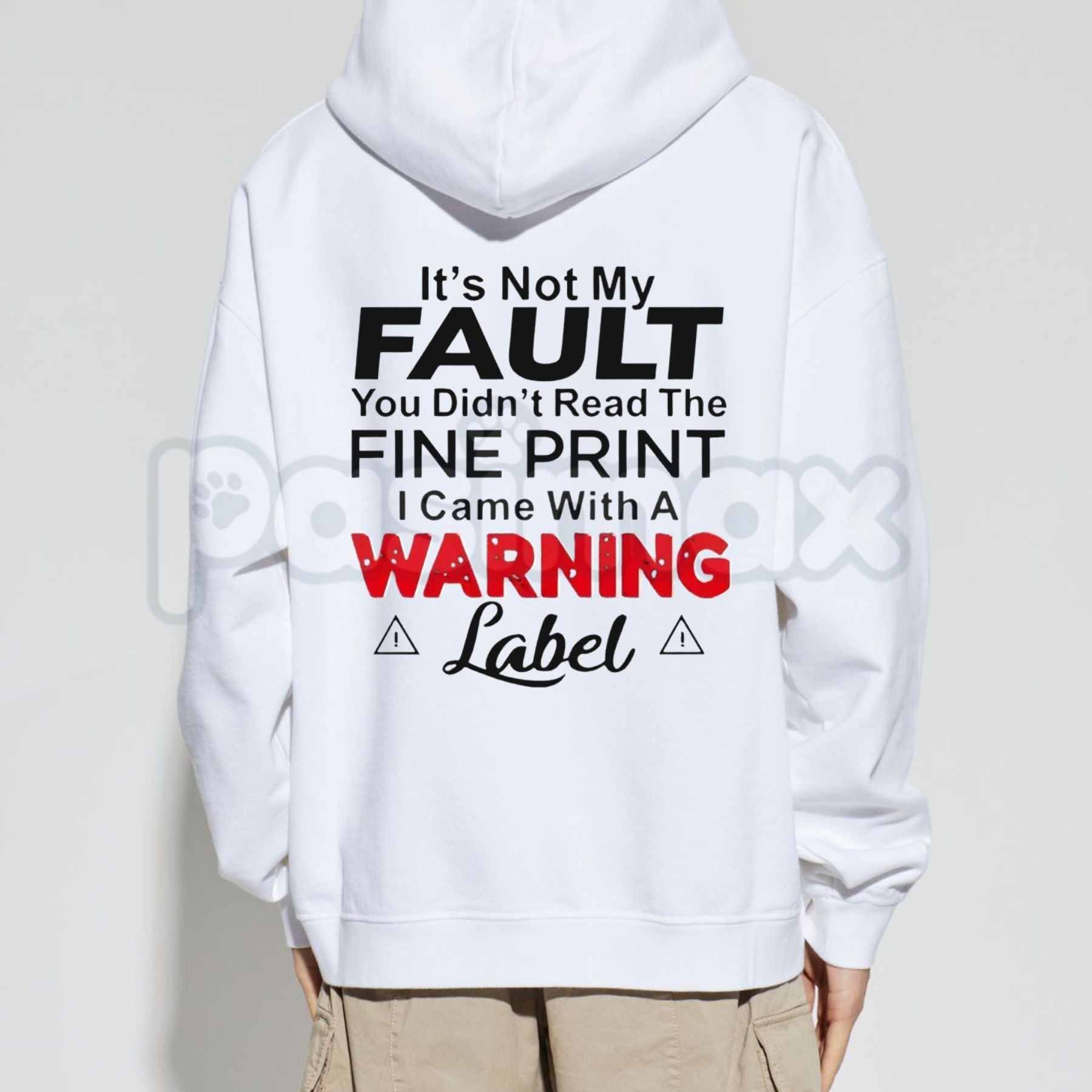Pasimax "It's Not My Fault" Funny Hoodie – Sarcastic Slogan Graphic Pullover, Aesthetic Relatable Humorous Sweatshirt, Unisex