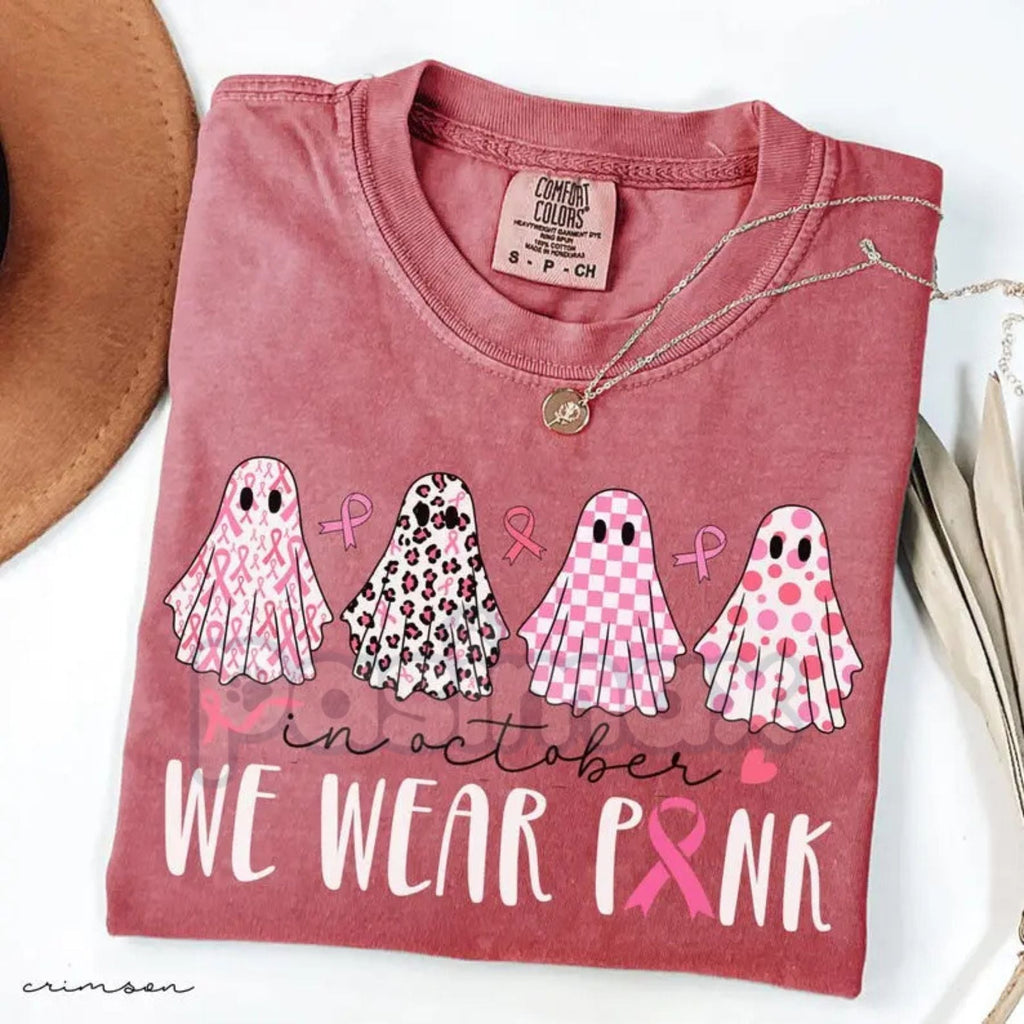 Pasimax Comfort Colors® Breast Cancer Unity Support T-Shirt — lifestyle context