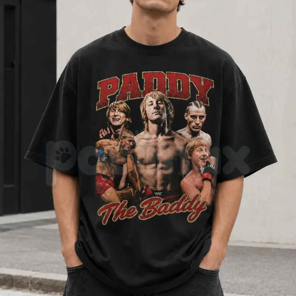 Paddy The Baddy UFC Graphic T-Shirt – Vintage MMA Fight Night Unisex Cotton Tee