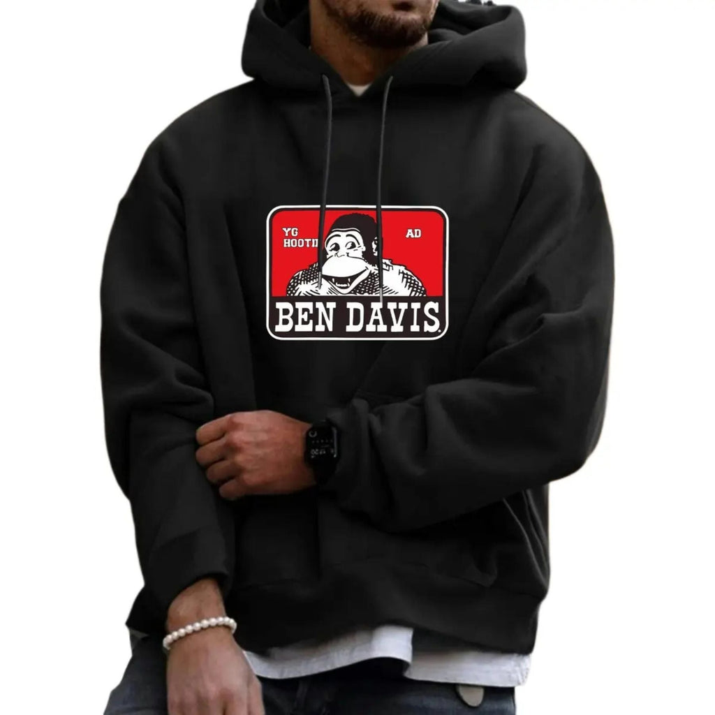 Pasimax Ben Davis Men's Casual Hoodie — detail close-up