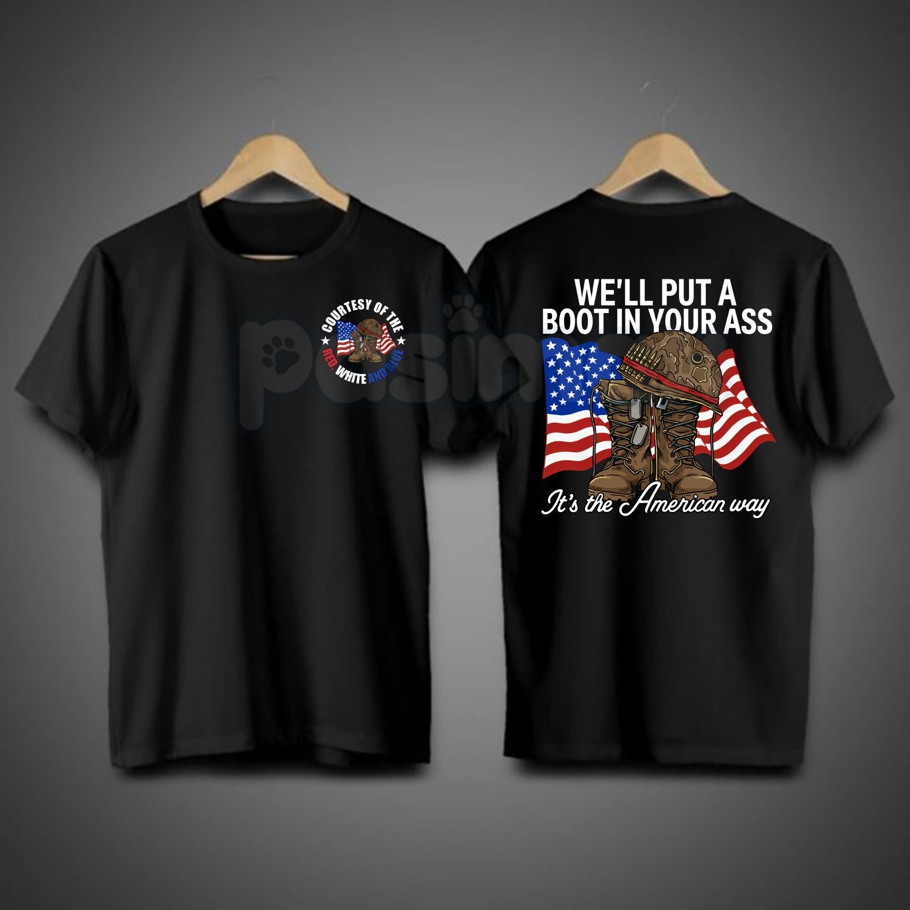 Pasimax "It's The American Way" Toby Keith Tribute T-Shirt – Courtesy of the Red, White, and Blue 4th of July Tee, Premium 10