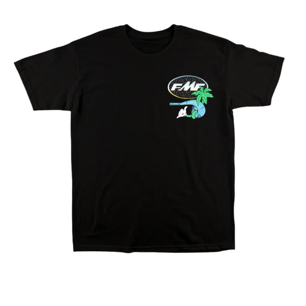 Pasimax Day Glo FMF Racing 2-Sided Tee — detail close-up