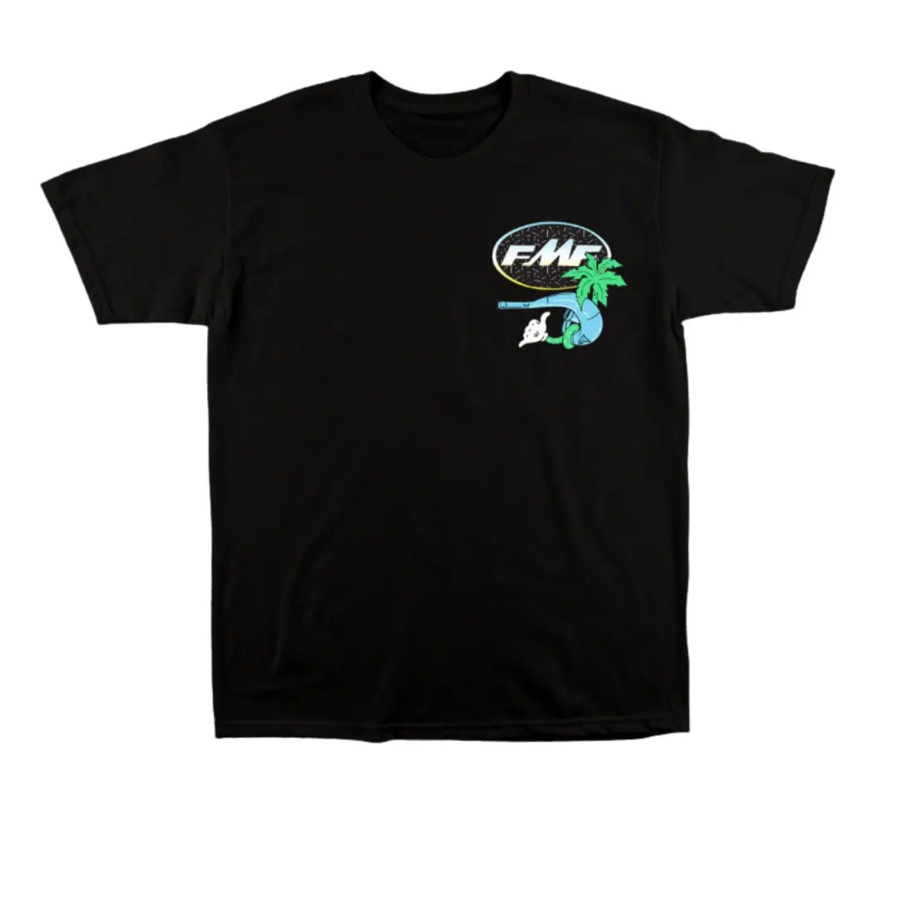 Pasimax Day Glo FMF Racing 2-Sided Tee — detail close-up