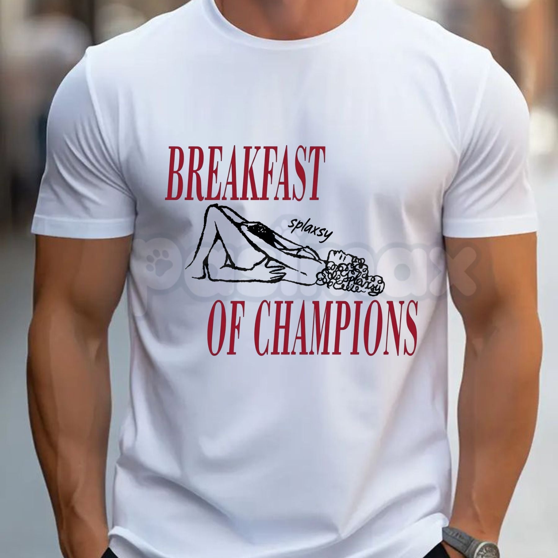 "Breakfast Of Champions" T-Shirt – Funny Retro Vintage Graphic Tee