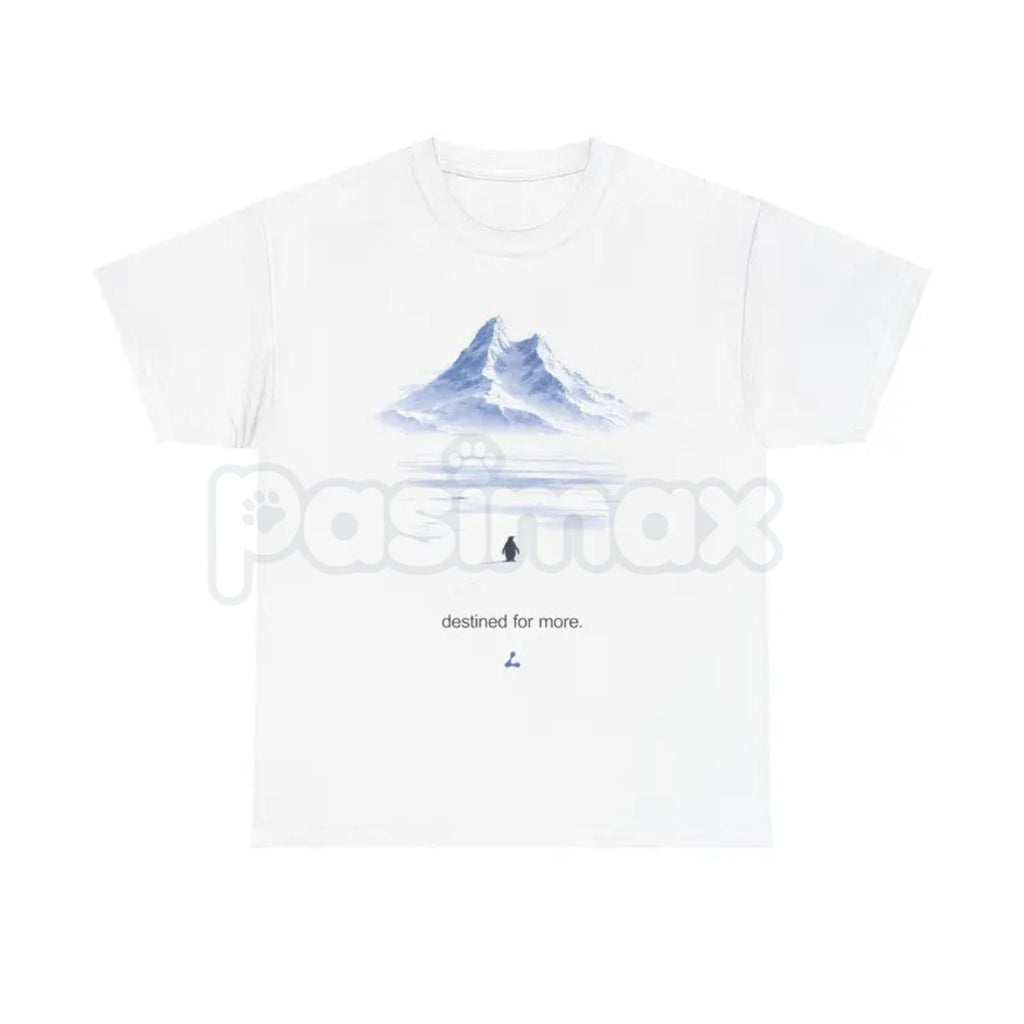 Pasimax "But Why?" Penguin Mountain T-Shirt - Destined For More Meme Graphic Tee, Werner Herzog Penguin Tribute Shirt, Premiu