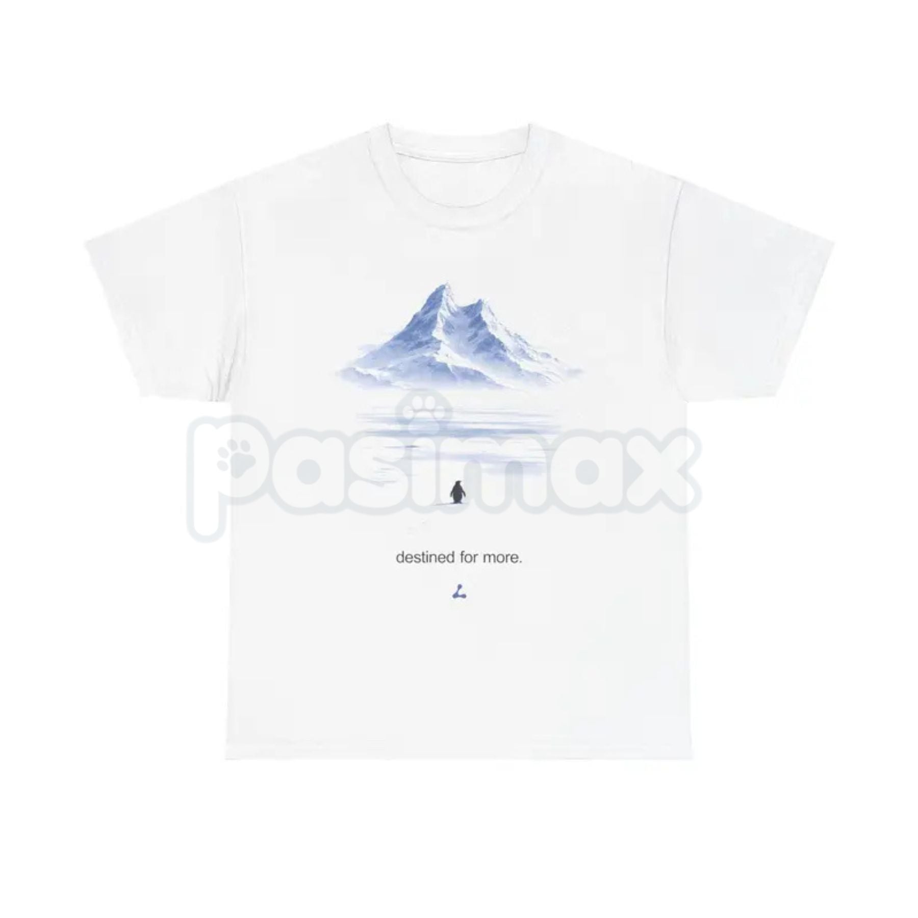 Pasimax "But Why?" Penguin Mountain T-Shirt - Destined For More Meme Graphic Tee, Werner Herzog Penguin Tribute Shirt, Premiu