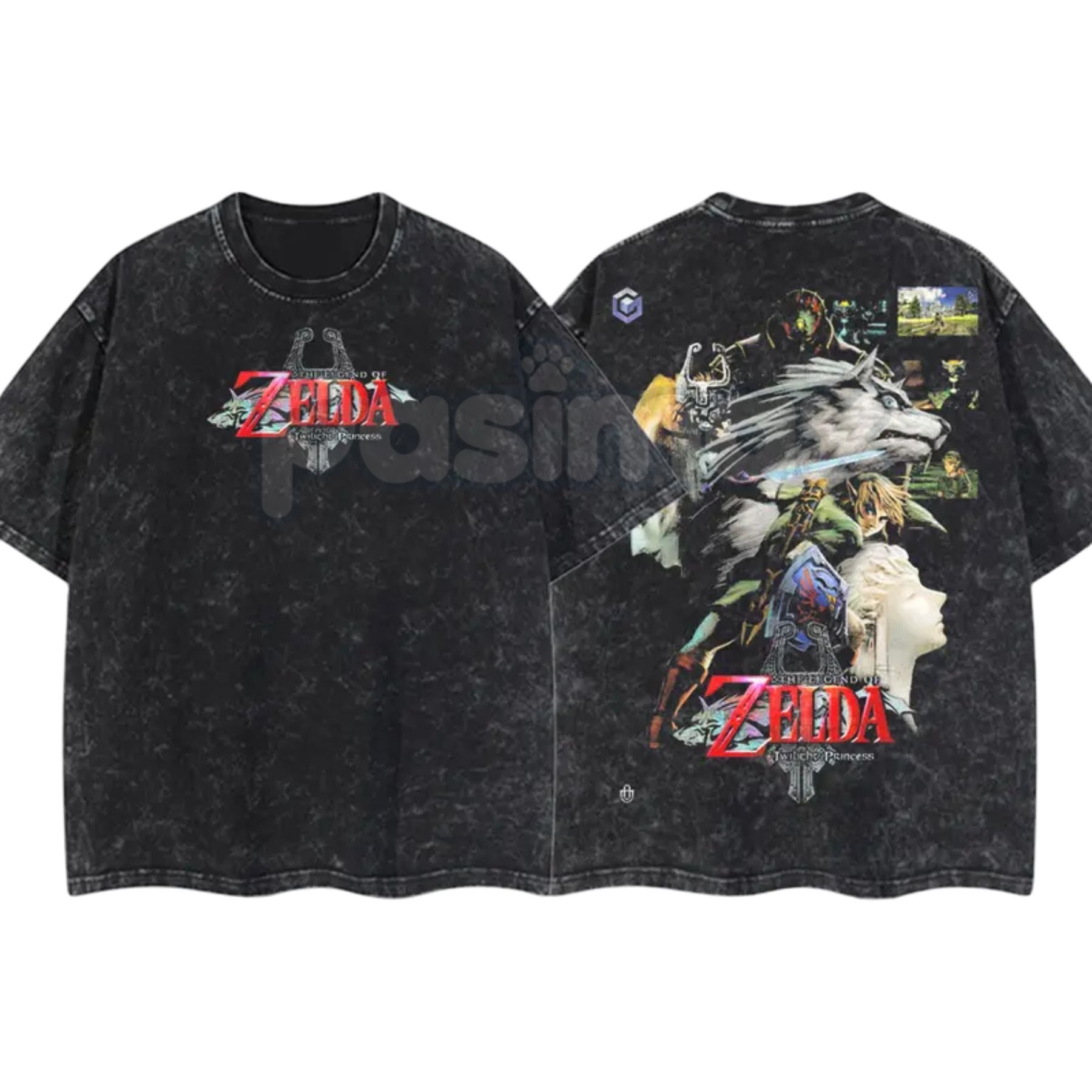 OceanDust4U Zelda: Twilight Princess v2 Hoodie – Premium Cotton, Oversized Fit, Pre-Washed Vintage Style