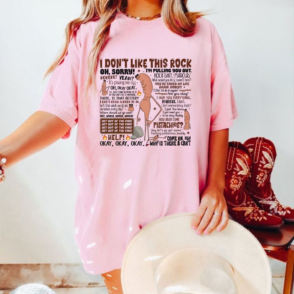 Pasimax "I Don’t Like This Rock" T-Shirt — detail close-up