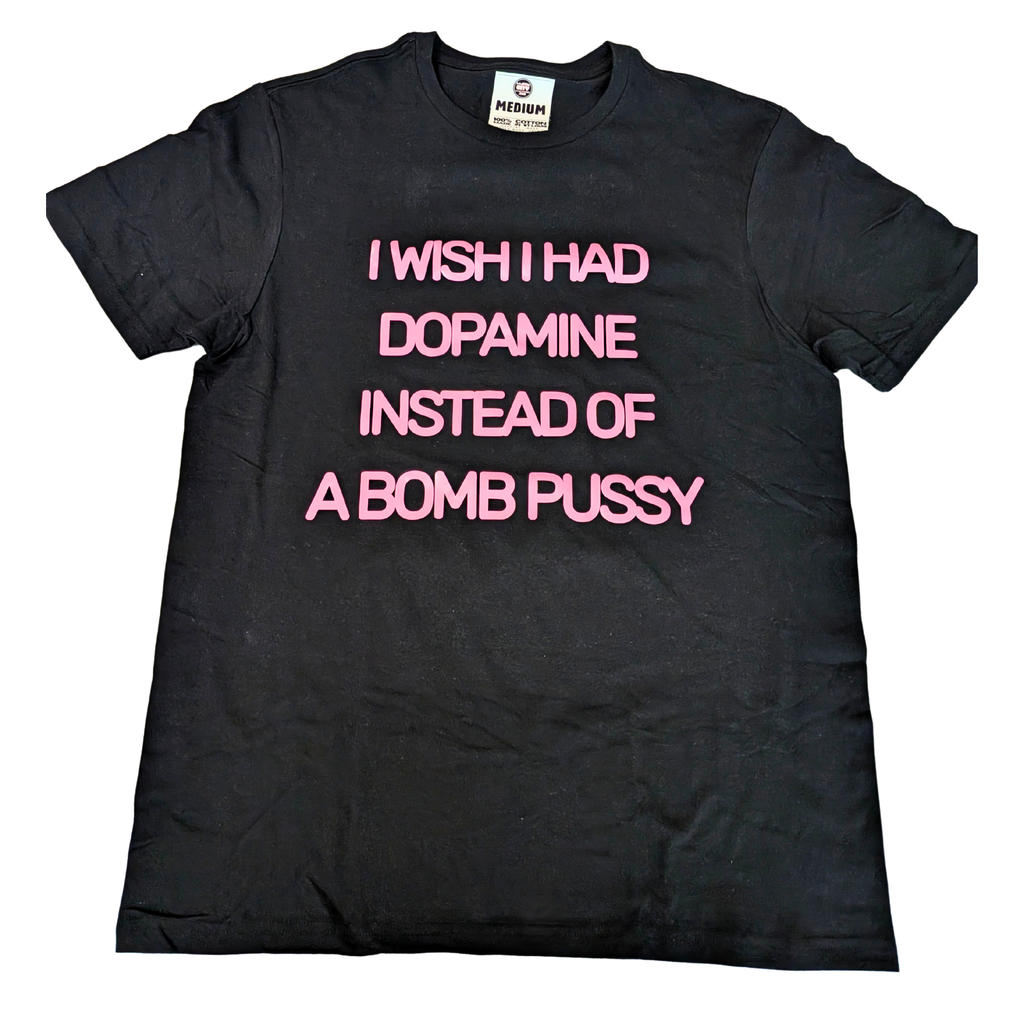 Hustle City Clothing Dopamine Streetwear Graphic T-Shirt — detail close-up