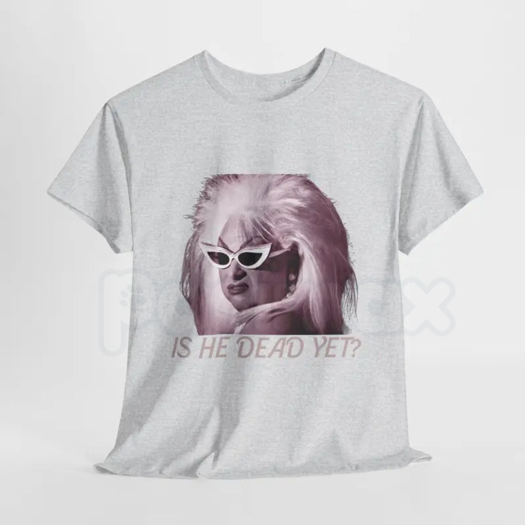 Women’s "Is He Dead Yet?" Funny T-Shirt – Sarcastic Dark Humor Graphic Tee, Premium 100% Cotton Casual Wit Top, Soft Lived-In Heavyweight Petty Statement Shirt, Made in USA