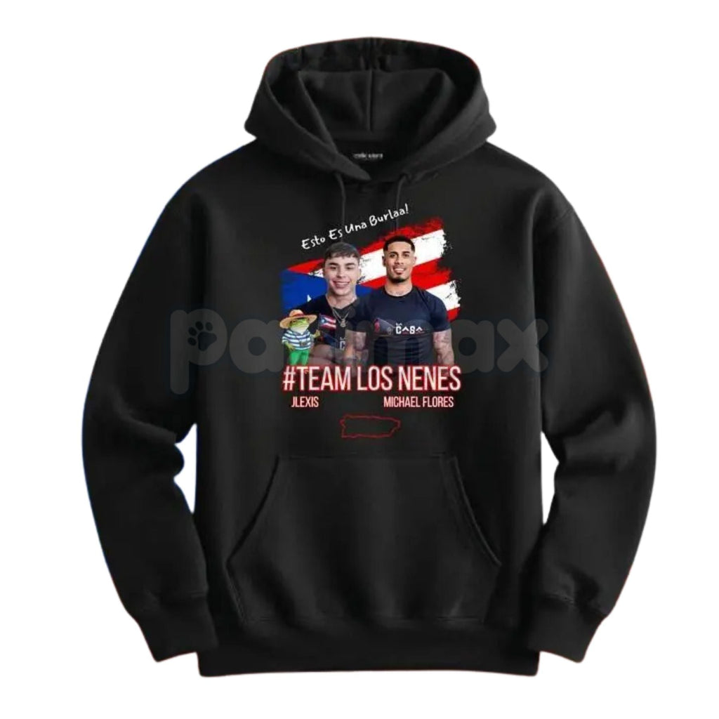 Pasimax TEAM Los NENE Team Flores Team JLexis Unisex Hoodie – Custom Family & Group Pride Pullover, Personalized Graphic Stre