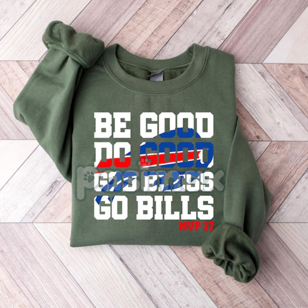 Pasimax Josh Allen MVP 17 Sweatshirt – Buffalo Bills Fan Apparel — detail close-up