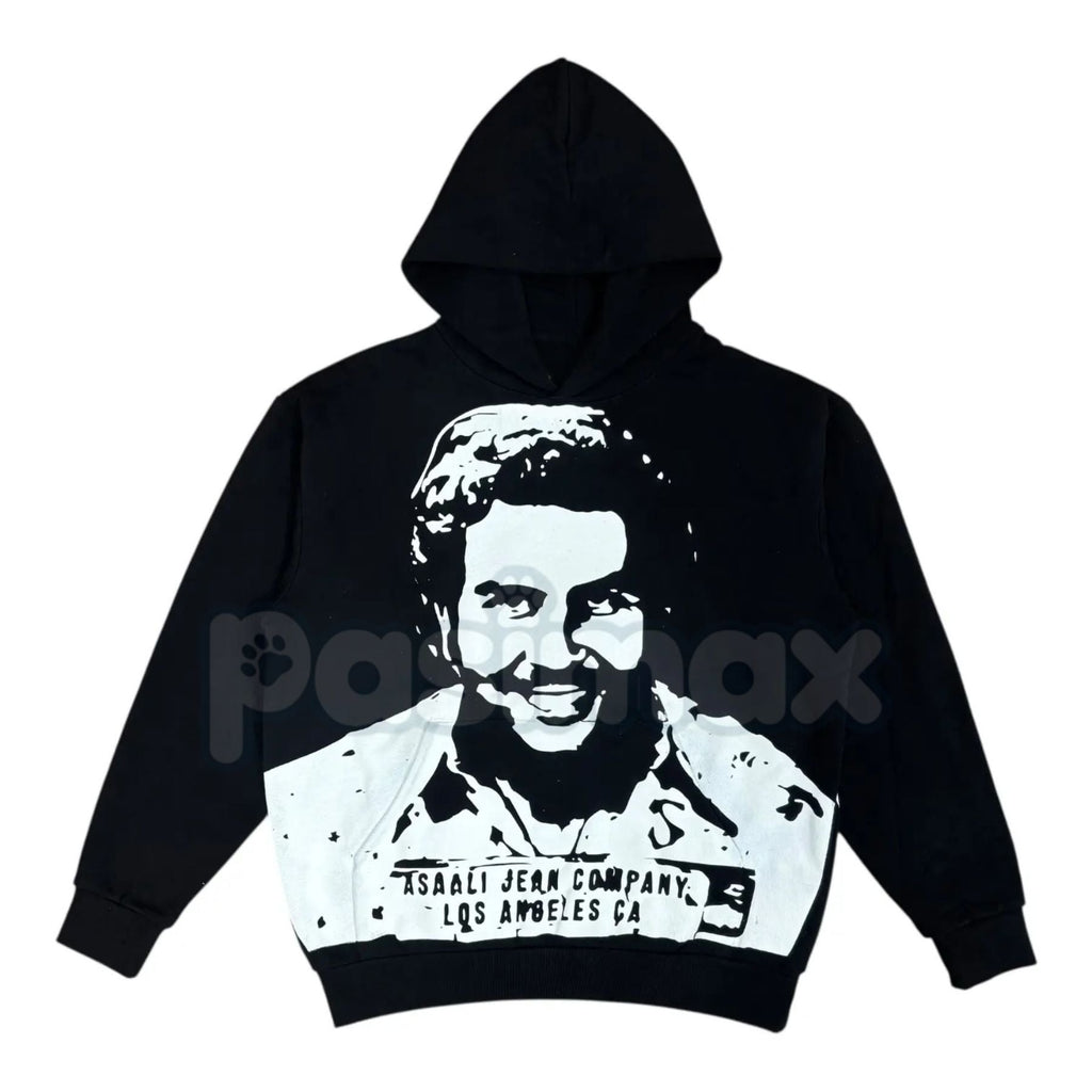 Pasimax OG Cartel Pullover – Vintage Streetwear Hoodie, Bold Graphic Statement Apparel, Unisex — detail close-up