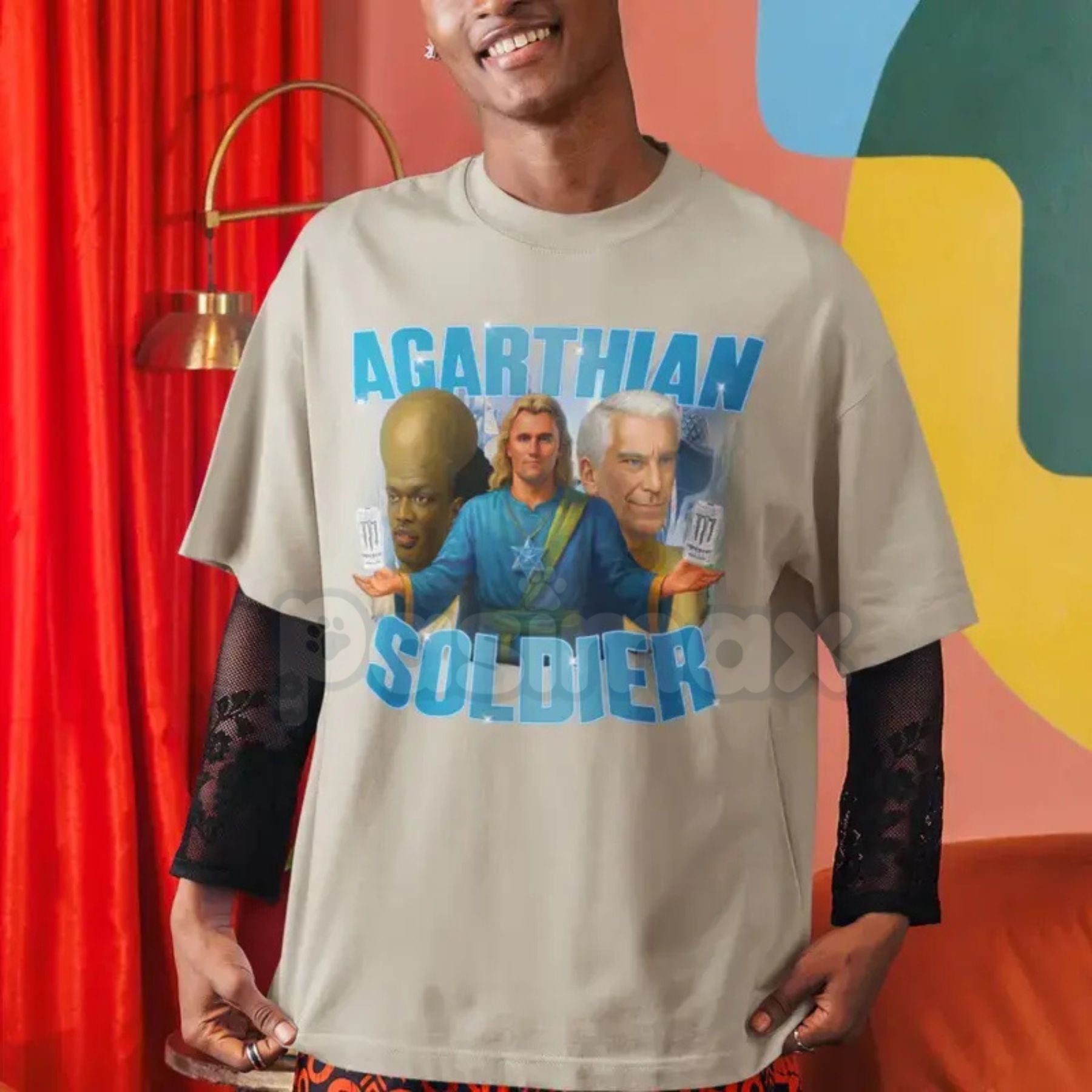 Pasimax Agarthian Soldier Graphic T-Shirt - "Welcome to Agartha" Funny Tee, Kirkifie Viral Meme Apparel, Hollow Earth Theory 