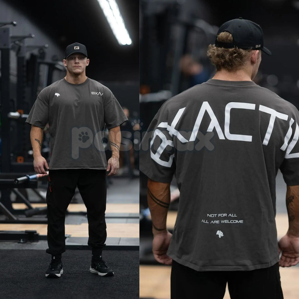 Pasimax BXACTIV Logo T-Shirt - Unisex Classic Brand Graphic Tee, Modern Streetwear Apparel, Soft Cotton Trendy Slogan Shirt —
