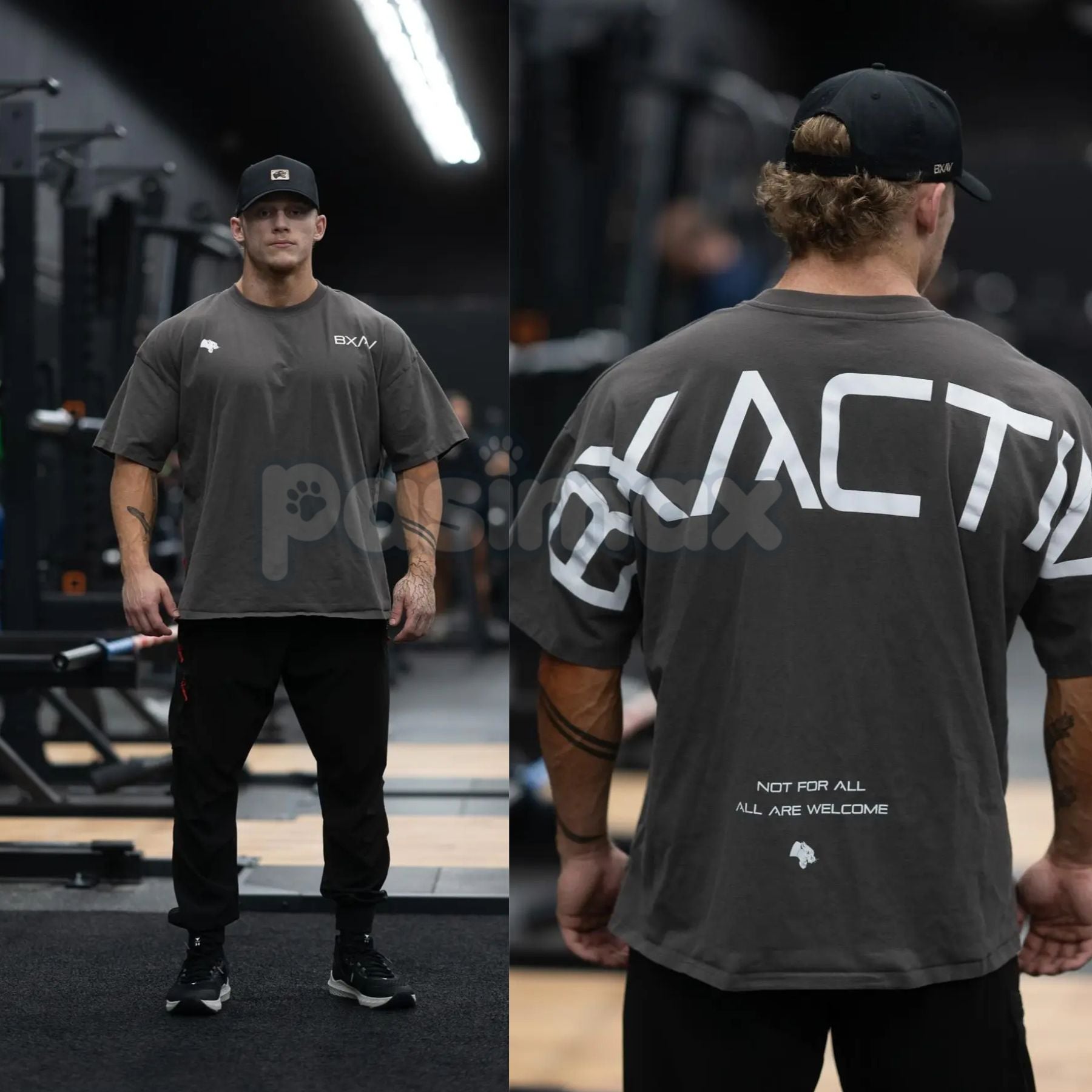 Pasimax BXACTIV Logo T-Shirt - Unisex Classic Brand Graphic Tee, Modern Streetwear Apparel, Soft Cotton Trendy Slogan Shirt —