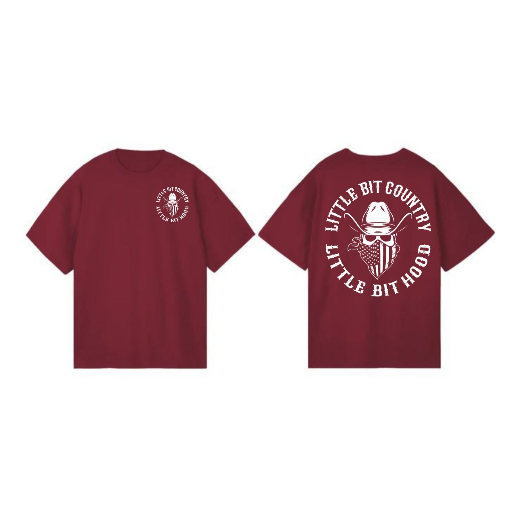 Pasimax "Little Bit Country Little Bit Hood" T-Shirt — detail close-up