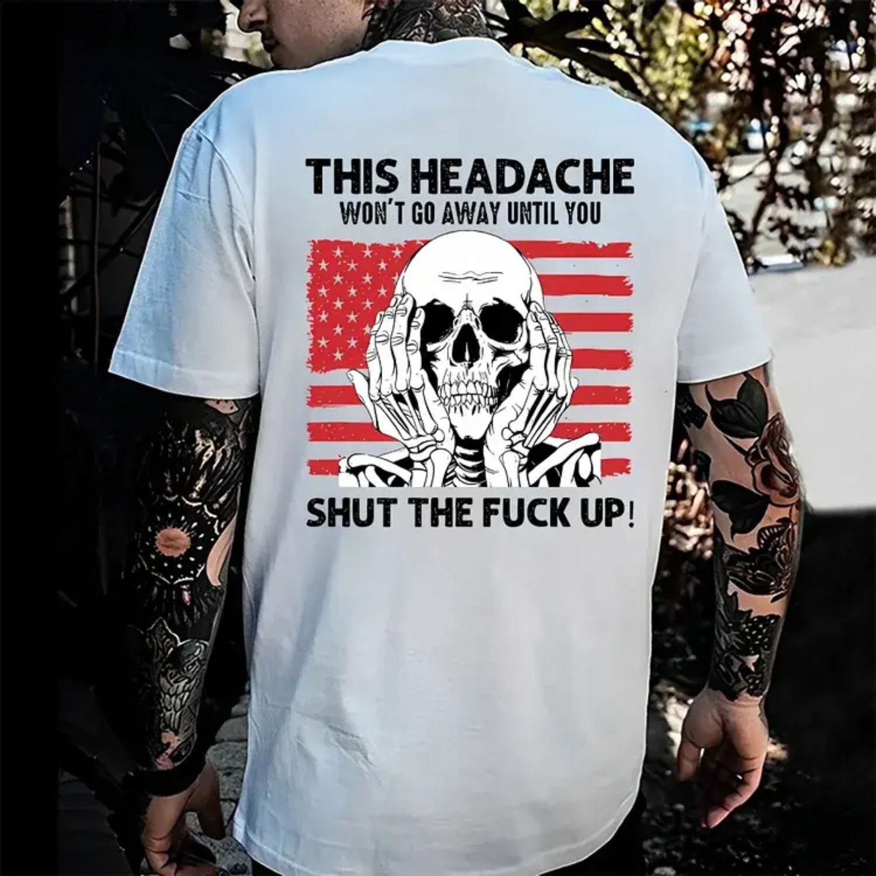 Pasimax "This Headache Won't Go Away" Shirt — detail close-up