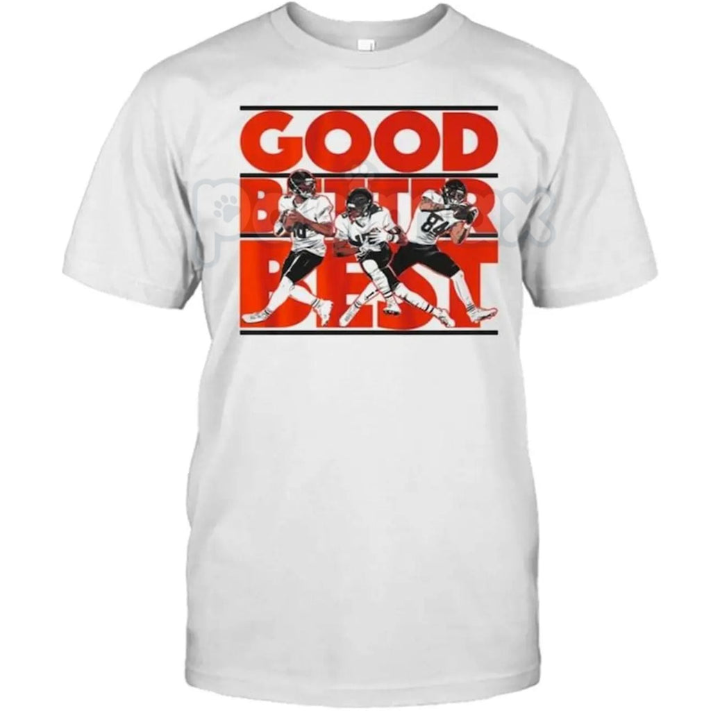 Pasimax Good Better Best Bear Graphic Tee - Motivational Slogan T-Shirt, Perseverance and Strength Apparel, Continuous Improv