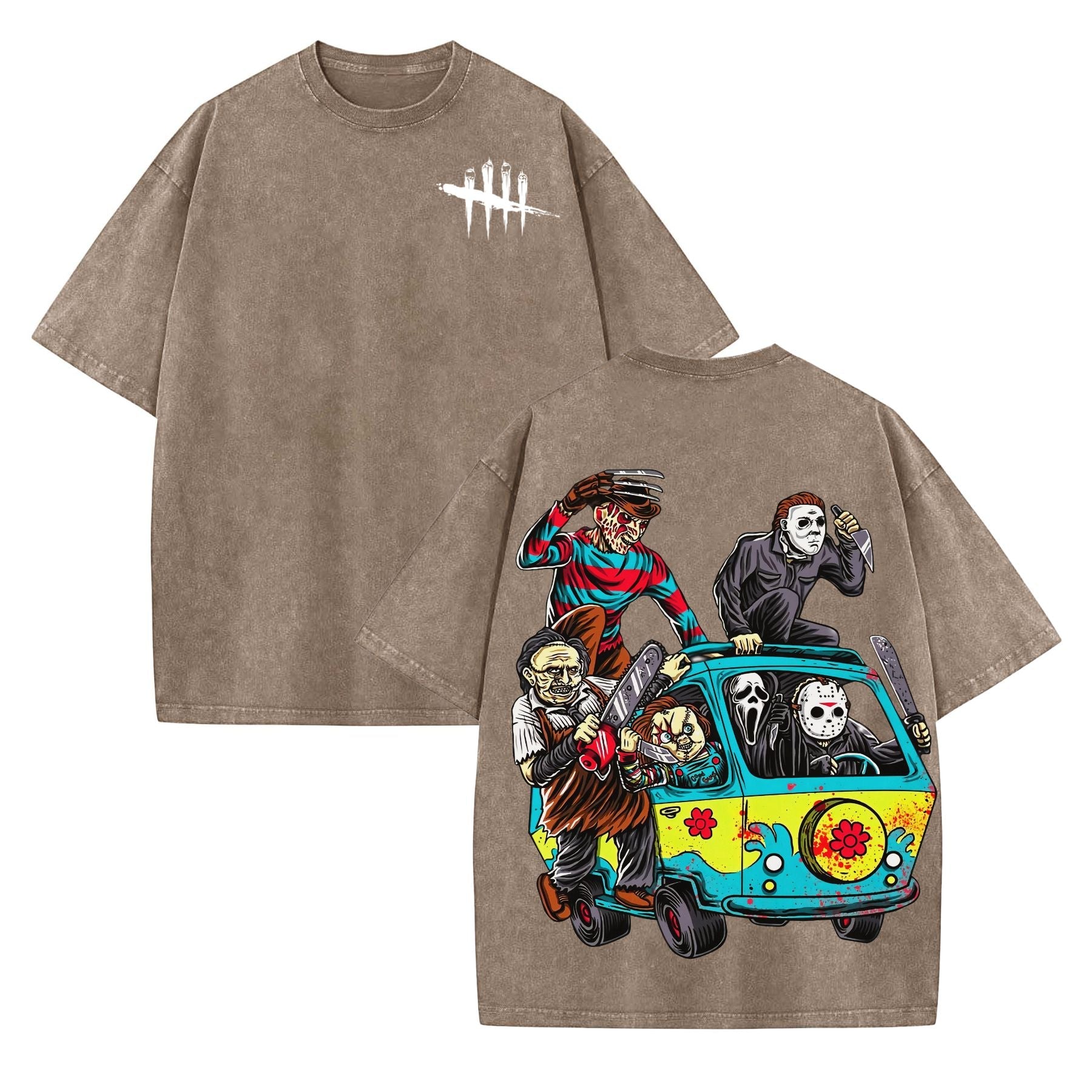 Pasimax Halloween Scary Cartoon Character Print Dead By Daylight — detail close-up